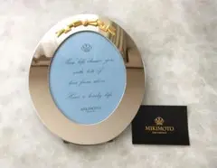 MIKIMOTO リボン付きオーバルフォトフレーム