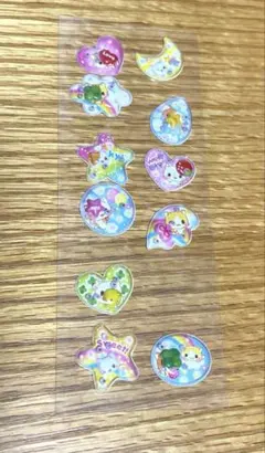 平成レトロ　シャカシャカぷくぷくシール　使いかけ