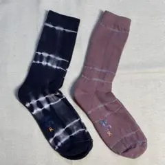 タイダイ風 ソックス2足セット　新品未使用23-25cm