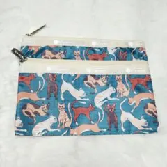 LESPORTSAC 猫柄ポーチ レスポートサック