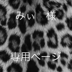 みぃ 様　専用ページ