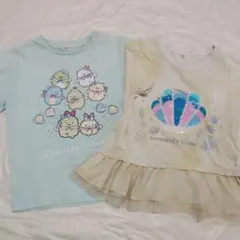 すみっコぐらし スパンコール Tシャツ2枚セット 120 130