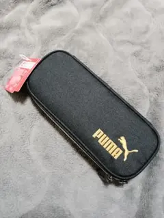 クツワ PUMA 黒 ナイロン 筆箱 ペンケース ダブルファスナーのサムネイル