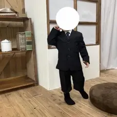 【フォーマルシューズ付】フォーマルスーツセット 黒 95cm