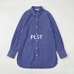 PLST◆ブルーストライプオーバーサイズシャツのサムネイル