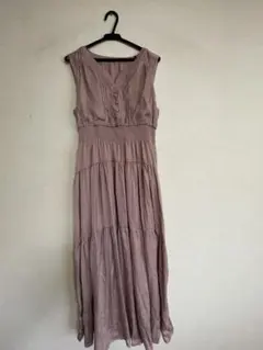 GRL ノースリーブ ロングワンピース L