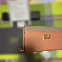 COCOCELUX GOLD 長財布 オレンジ/グレー