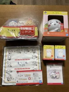 ちいかわ一番くじ ラストワン賞 ティッシュケースB賞フィギュア他5点セット