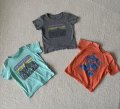 パタゴニア キッズ 3枚セット 半袖 Tシャツ 2T 3Ｔ 100 トップス