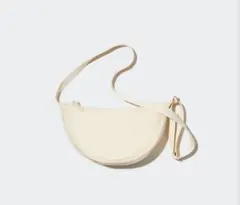 新品未使用　ユニクロ ラウンドミニショルダーバッグ ナチュラル