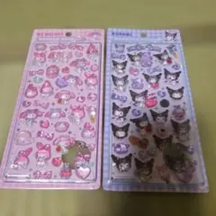 【国内正規品】マイメロ　クロミ　ボンボンドロップシール　2枚セット　サンリオ
