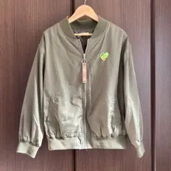 ピンクラテ　ブルゾン　ジャンパー　 カーキ160