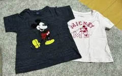 ミッキーマウス Tシャツ 2枚セット