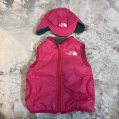 THE NORTH FACE ダウンベストと帽子セット 80