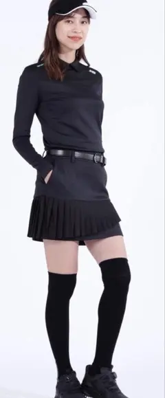 新品タグ付き　ニューバランス　ハイブリッドスウェットプリーツスカート　黒　Ｌ