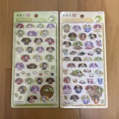 【正規品・ゆめタウン】ボンボンドロップシール お茶犬 2点セットのサムネイル