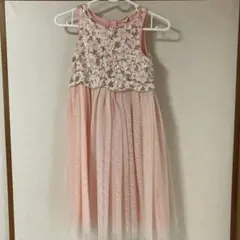 H&M 花柄ノースリーブワンピース 110cm ピンク