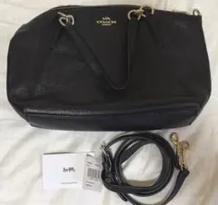 美品✨️COACHペプルドレザー 2wayショルダートートバッグ F28993