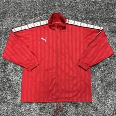 PUMA プーマ トラックジャケット ジャージ L〜O レッド 太アーム 希少のサムネイル