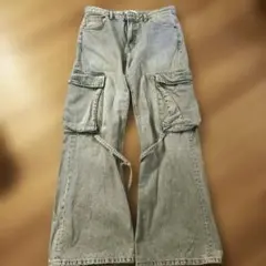 ZARA デニム カーゴパンツ