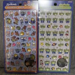 正規品 ボンボンドロップシール ミニ　ディズニー　ズートピア　リトルグリーンメン