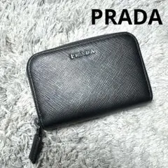PRADA プラダ ミニウォレット コインケース　サフィアーノ レザー ブラック