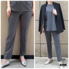 23SS✨セオリーリュクス フレアパンツ ミディアムグレー 40サイズ