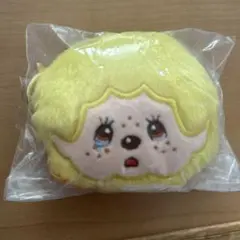 モンチッチ　フェイスぬいぐるみ黄色　キーホルダー