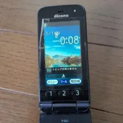 docomo らくらくホン F-02J 本体のみ 紺色 - メルカリ