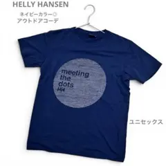 HELLY HANSEN 半袖Tシャツ ネイビー S ロゴプリント HH