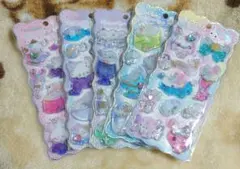 ストーンつき キラリンウォーターシール シマエナガ おやすみバニー ソラウミ