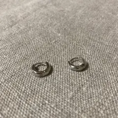 シルバー925 ハワイアンジュエリー　フープピアス　10ミリ