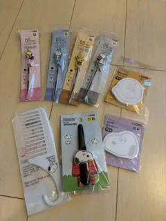 【韓国ダイソー まとめ売り】スヌーピー 8点セット 文房具 雑貨 まとめ売り