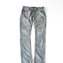 FUGA　アイカーリペアクラッシュスキニーデニムパンツ 44