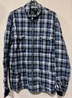 Stussy チェックブルゾン　マドラスチェック　ジップアップ　90S 00S