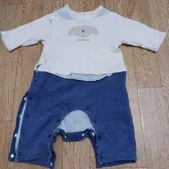 犬刺繍ロンパース 95cmまで対応