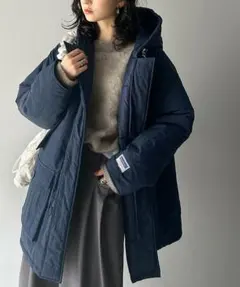 Javaジャバコラボ中綿 オーバーサイズ ブルゾン ネイビー