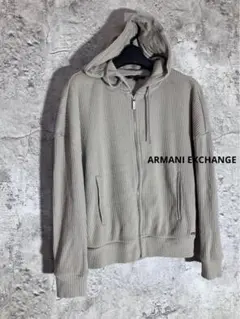 ☘️A│X ARMANI EXCHANGE リブ フードパーカー カーディガン