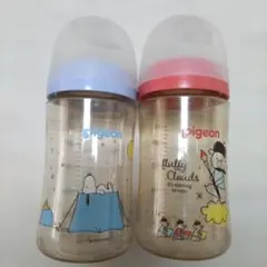 Pigeon 哺乳瓶 240ml スヌーピー ベアー 2本セット