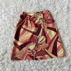TALBOTS タルボット 【6】 花柄 フレアスカート ひざ丈のサムネイル