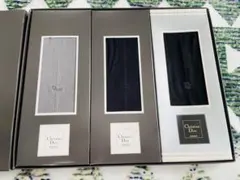 未使用Christian Dior 靴下 ソックス 25cm 3足組 ロゴ入り