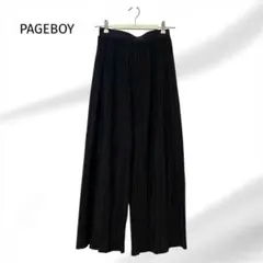 PAGEBOY ページボーイ　プリーツ　ガチョウパンツ　ワイドパンツ　黒