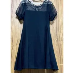 ⭐️【値下げ】❗️極美品OZOCシースルー パフスリーブ ワンピース おすすめです❣️のサムネイル