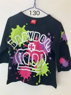 BABYDOLL スプラッシュプリント Tシャツ　130