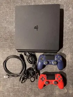 【動作確認済】PS4 CUH-2200B ブラック【箱なし】 コントローラー2つ