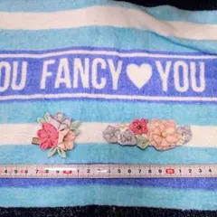 つまみ細工花モチーフ バレッタ クリップブローチ　セット