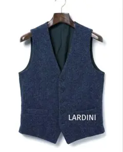 【お得】LARDINI ラルディーニ ジレ ベスト ネイビー