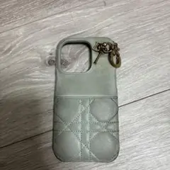 DIOR iPhone 15 Pro ケース 日本限定 ラムスキン ライトブルー DIOR iPhone 15 Pro ケース 日本限定 ラムスキン ライトブルー