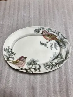 堀畑蘭 鳥と花の八角形皿 堀畑蘭 鳥と花の八角形皿