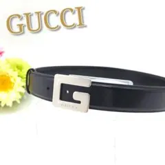 ✨美品✨GUCCI ベルト Gバックル シルバー金具 037 394 0959